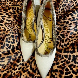 Sam Edelman Lt. Grey pumps, size 7.5M. NEVER BEEN WORN, 3.5 inch.